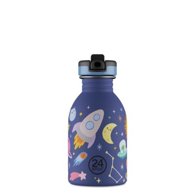 Kids drinking bottle with straw - Space Friends