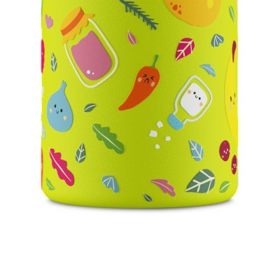 Kids drinking bottle with straw - Veggie Friends