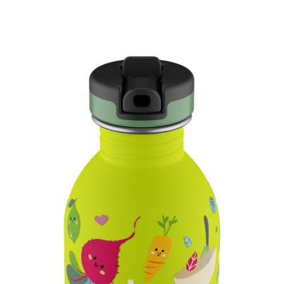 Kids drinking bottle with straw - Veggie Friends