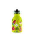 Vattenflaska med sugr�r f�r barn - Veggie Friends