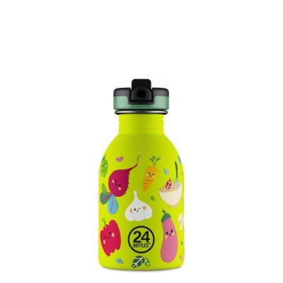 Kids drinking bottle with straw - Veggie Friends