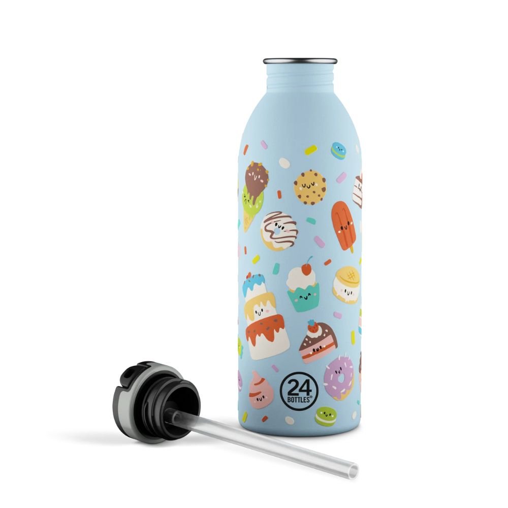 Kids drinking bottle with straw - Sweet Friends