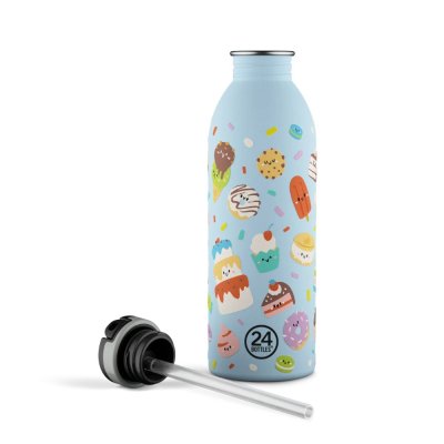 Kids drinking bottle with straw - Sweet Friends