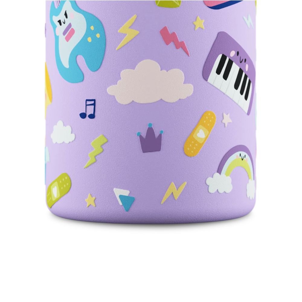 Kids drinking bottle with straw - Music Friends