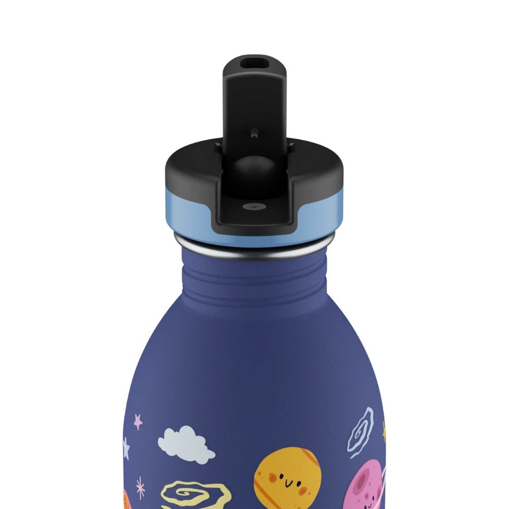 Kids drinking bottle with straw - Space Friends
