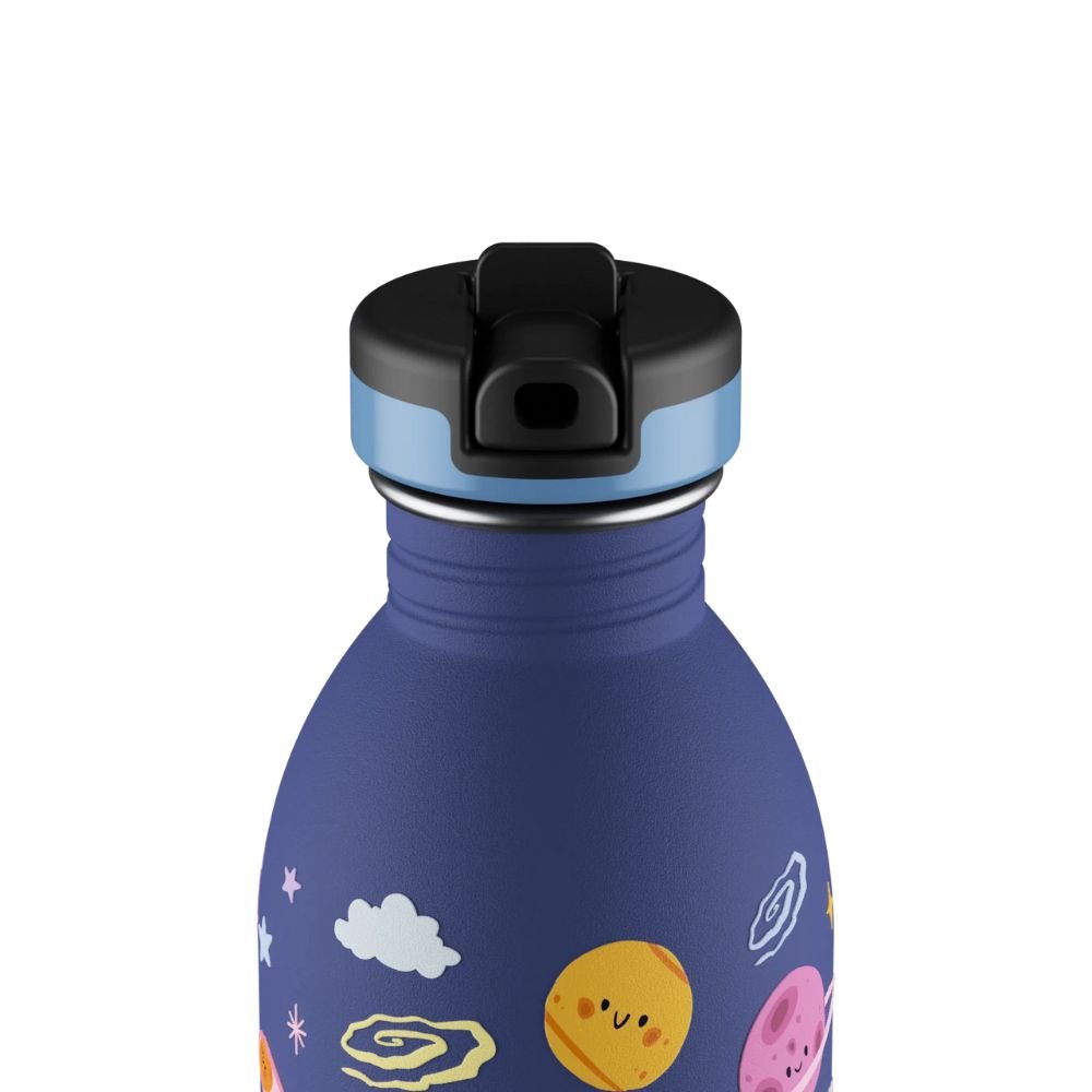 Kids drinking bottle with straw - Space Friends