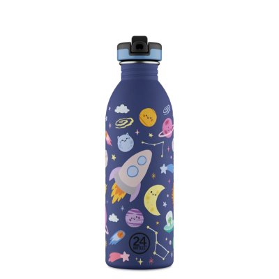 Kids drinking bottle with straw - Space Friends