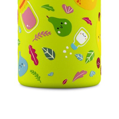 Kids drinking bottle with straw - Veggie Friends