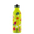 Vattenflaska med sugr�r f�r barn - Veggie Friends