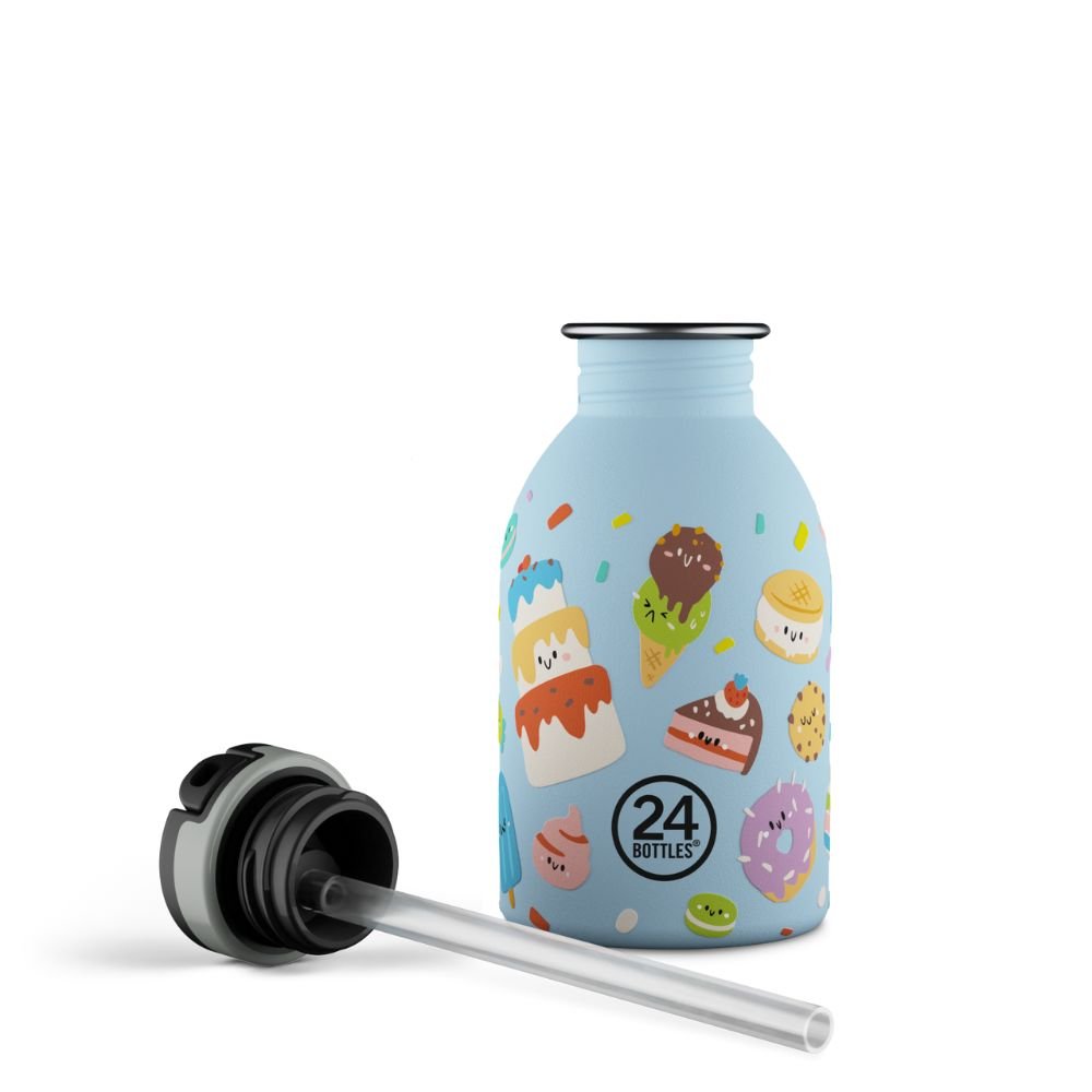 Kids drinking bottle with straw - Sweet Friends