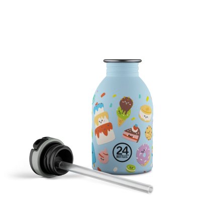Kids drinking bottle with straw - Sweet Friends