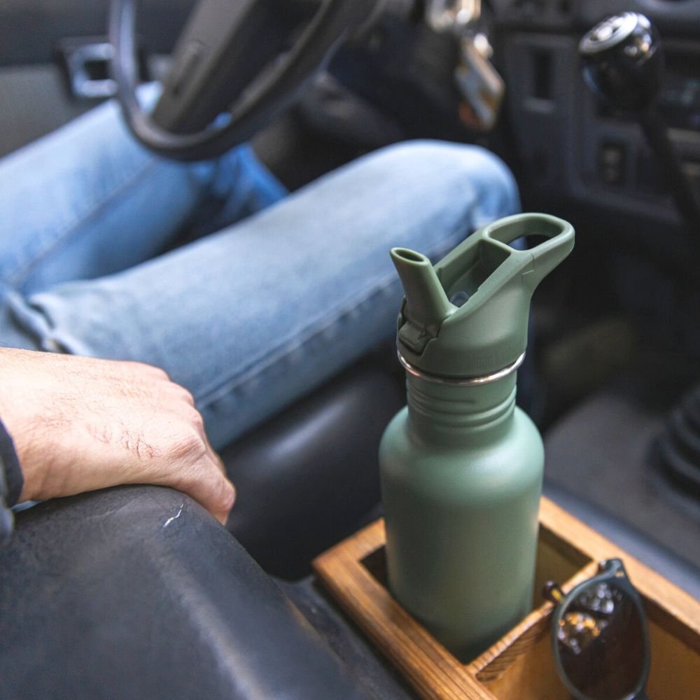 Drinking bottle with straw & sports lid - 800 ml - Sea Spray