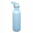 Vattenflaska med sugr�r & sportlock - 800 ml - Sky