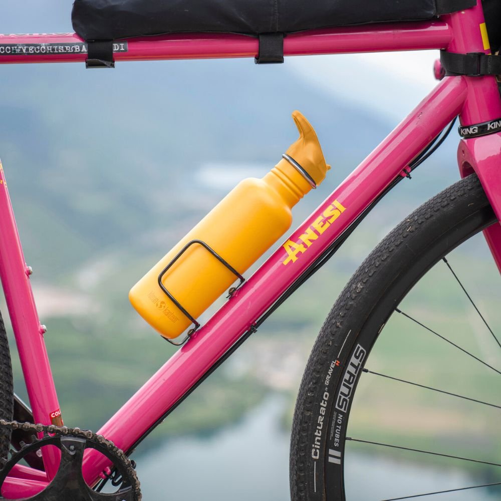 Drinking bottle with straw & sports lid - 800 ml - Sunset