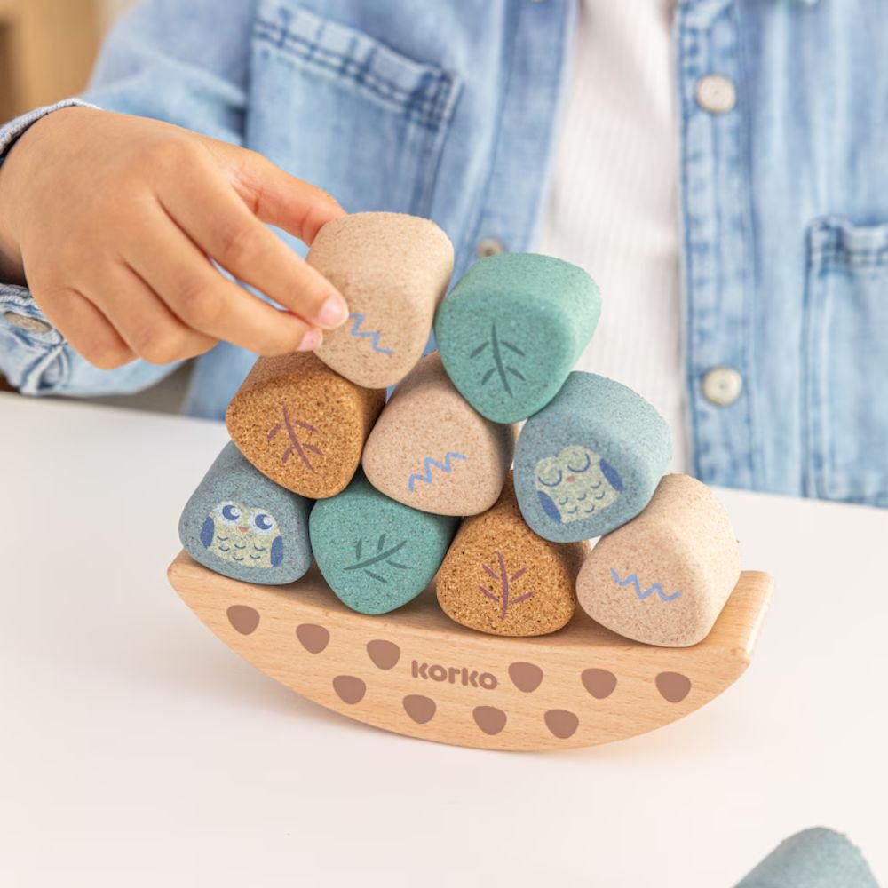 Stacking toy made of cork - Coco's Balance nest