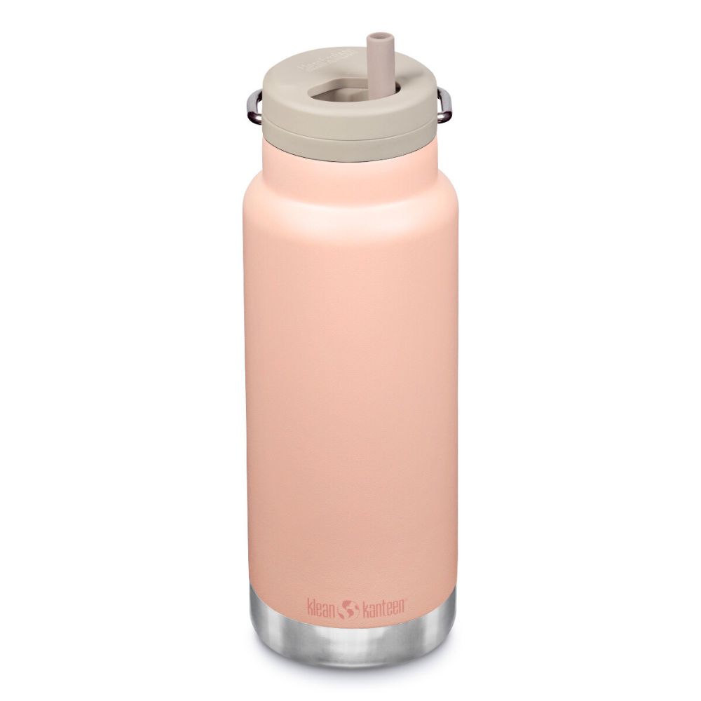 Termo drikkedunk med sugerør - 946 ml - Peach - Økofamilien