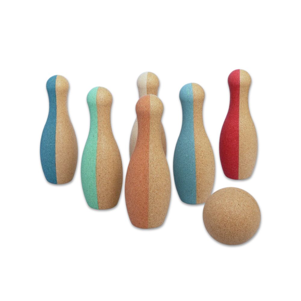 Bowling sæt i kork - Little Skittles - Økofamilien