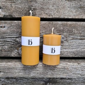 Beeswax block candle - burn time 75 hours