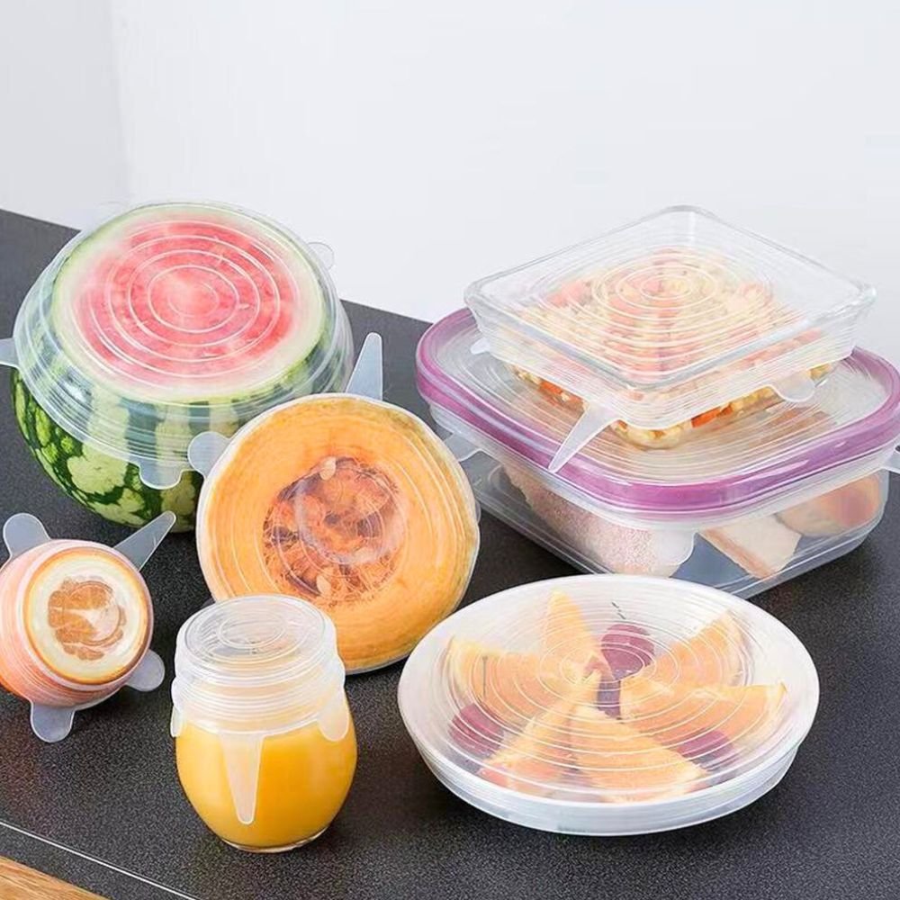 Silikonlock i 6 olika storlekar - Transparent