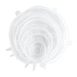 Silikonlock i 6 olika storlekar - Transparent