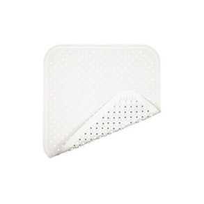 Bath mat in natural rubber - Square - White