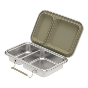 Haps Box lunch box - 2 compartments - Olive