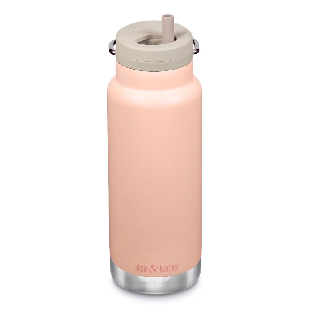 Insulated water bottle with straw - 946 ml - Peach