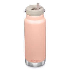 Insulated water bottle with straw - 946 ml - Peach