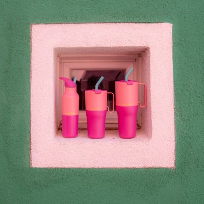 RISE tumbler with straw - 769 ml - Pink Lemonade