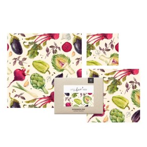 Beeswrap starter set - Vegetables - S/M/L - 3 pcs