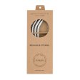 Stainless steel straws - bent - incl. brush - 4 pcs