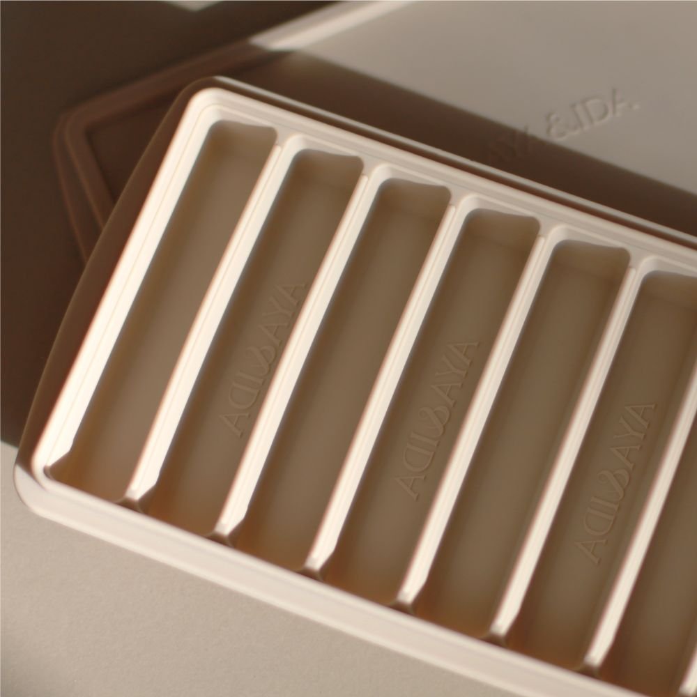 Ice cube tray in silicone - Creme Beige