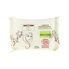 Makeup removal wipes in organic cotton - Aloe Vera