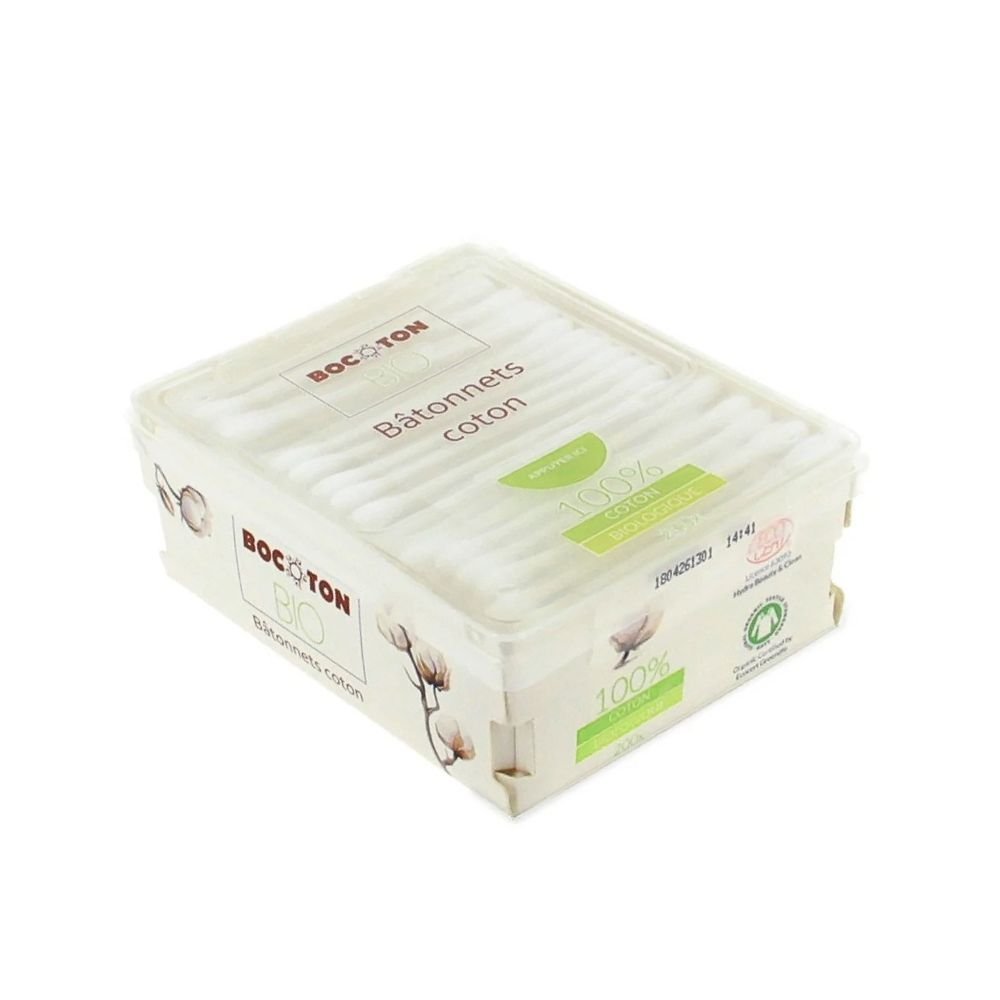 Cotton buds in organic cotton - 200 pcs