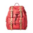 Lederrucksack mit Schn�rung - Granate