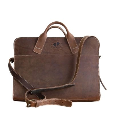 Document Folder in Terracare Leather - Cocoa