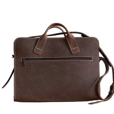 Document Folder in Terracare Leather - Cocoa