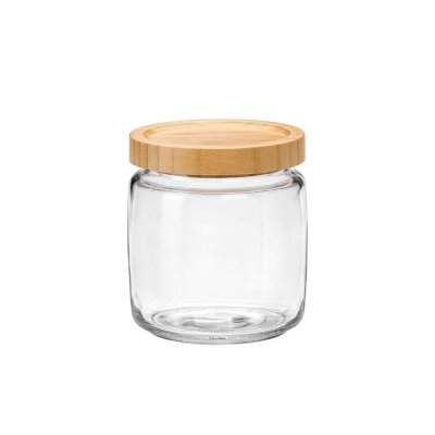 Storage jar with bamboo lid - 75 cl