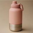 Haps Dog water bottle for dogs incl. 2 bowls - Blush