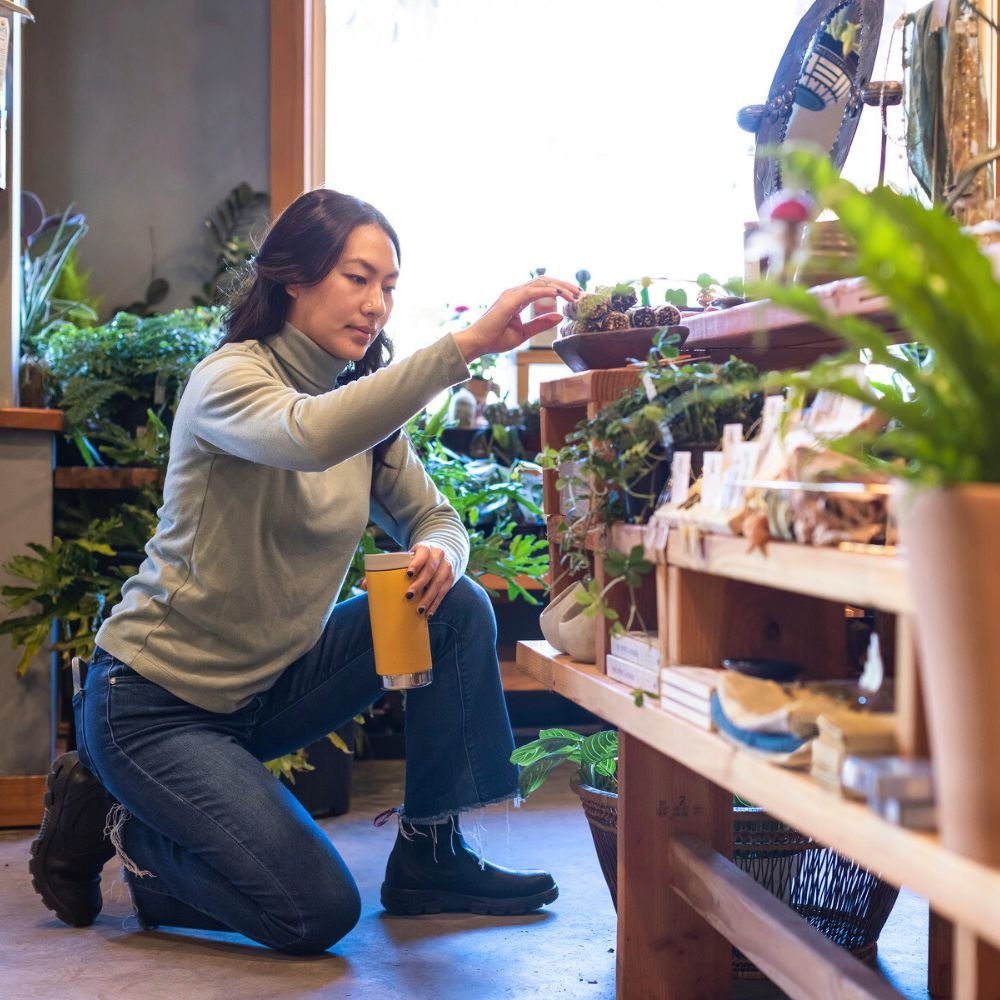 Thermos mug with Caf Cap - 355 ml - Sunset