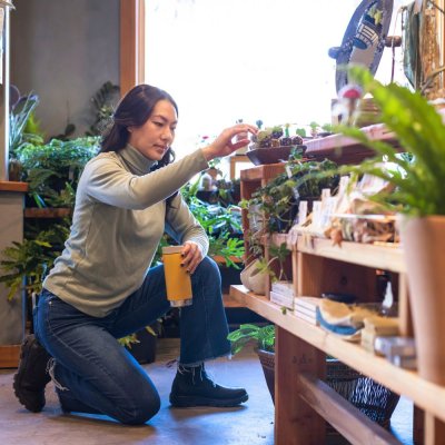 Thermos mug with Caf Cap - 355 ml - Sunset