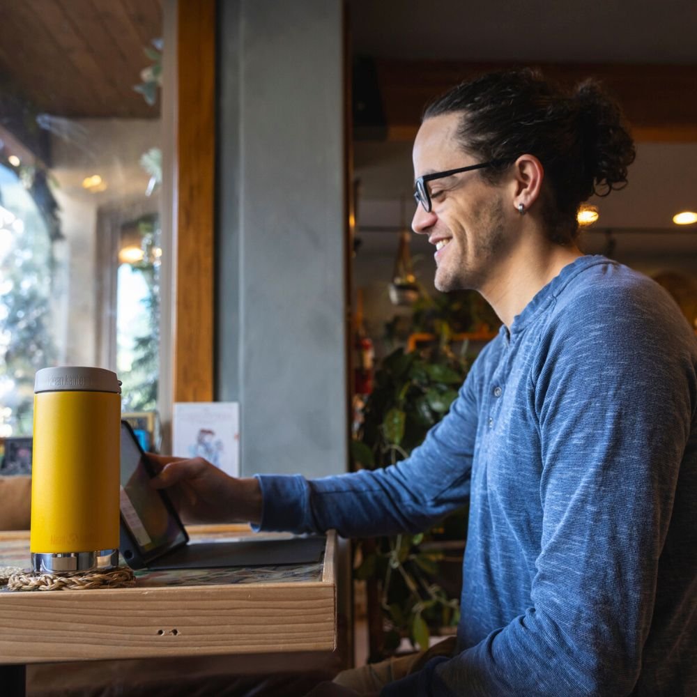 Thermos mug with Caf Cap - 355 ml - Sunset