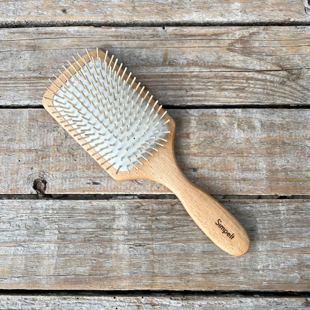 Hairbrush in beech wood - antistatic - large