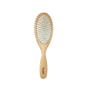 Hairbrush in beech wood - antistatic - oval