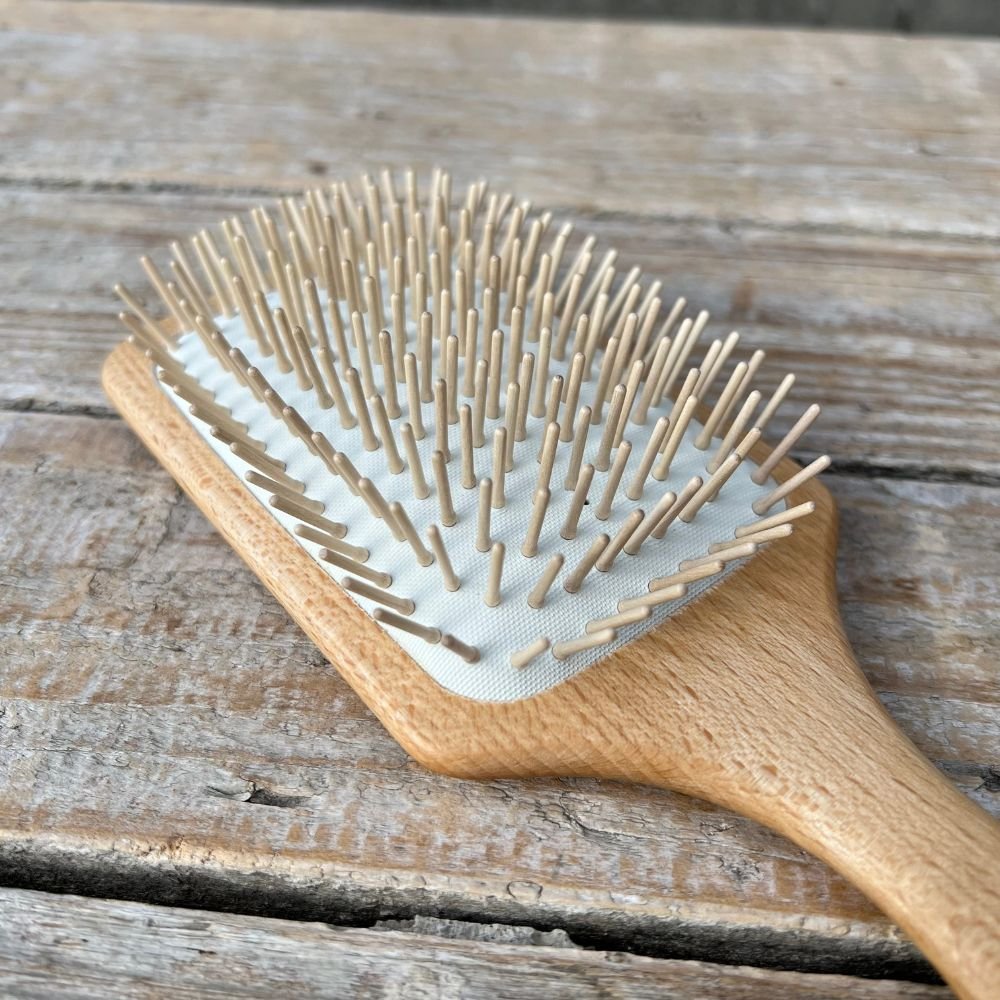 Hairbrush in beech wood - antistatic - large
