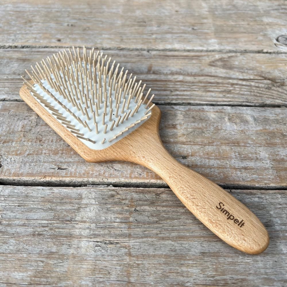 Hairbrush in beech wood - antistatic - large