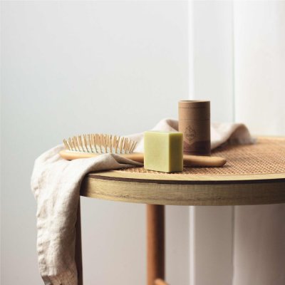 Hairbrush in beech wood - antistatic - oval