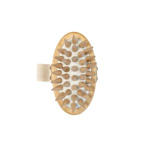 Massage brush for the scalp - beech wood