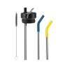 TKWide Twist Cap Straw Kit - Schwarz