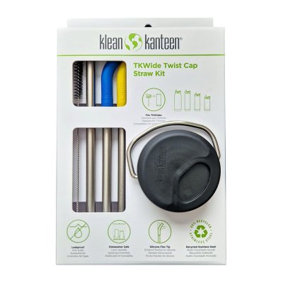 TKWide Twist Cap straw kit - Black